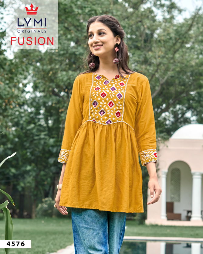 Lymi Fusion Trending Designer Western Ladies Top Catalog
